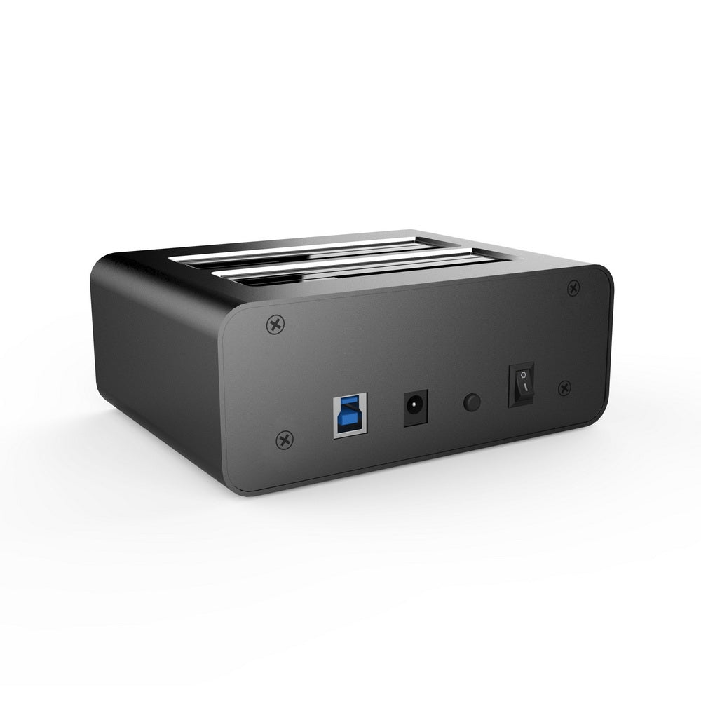 NNEDSZ SD352 USB 3.0 to Dual SATA Aluminium Docking Station with 3-Port Hub and 1 Port 2.1A USB Charger