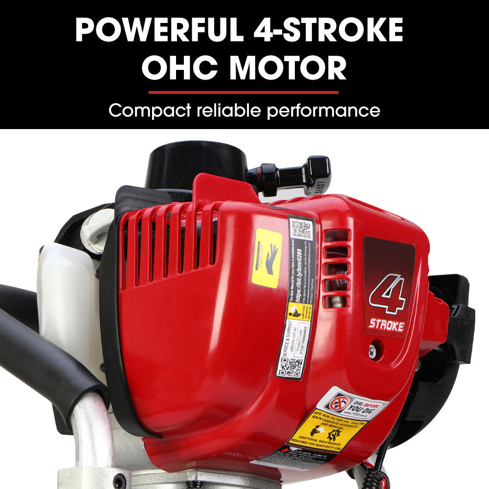 NNEMB 38cc 4-Stroke 40cc Petrol Post Driver-with Carry Case & 3 Piling Sleeves