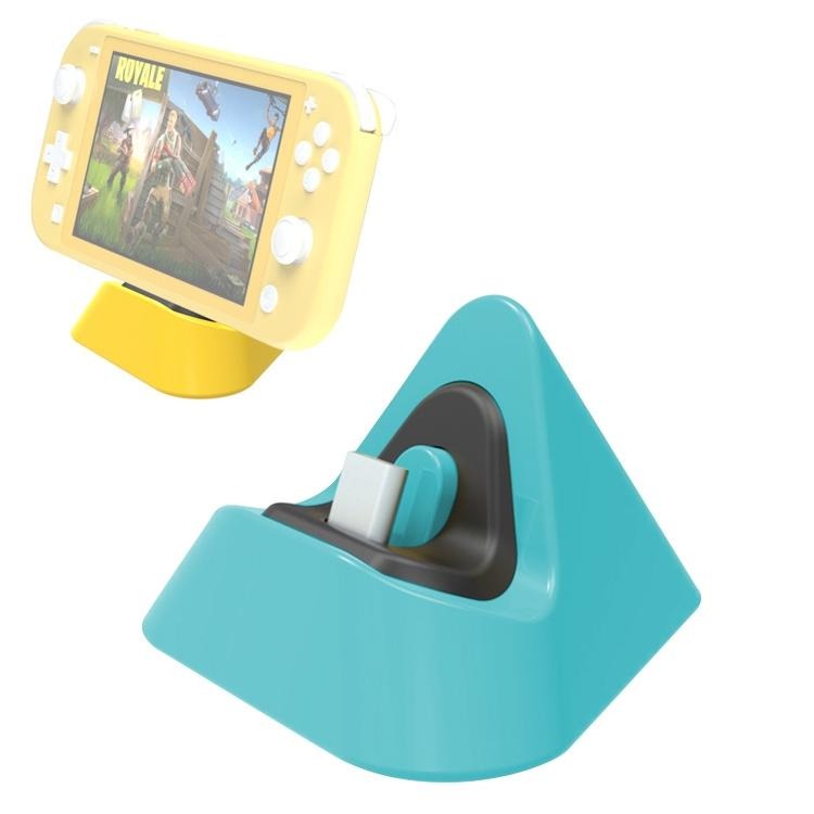 NNEDSZ 2-Pack Portable Triangle Charger For Nintendo Switch / Lite - Coral Red