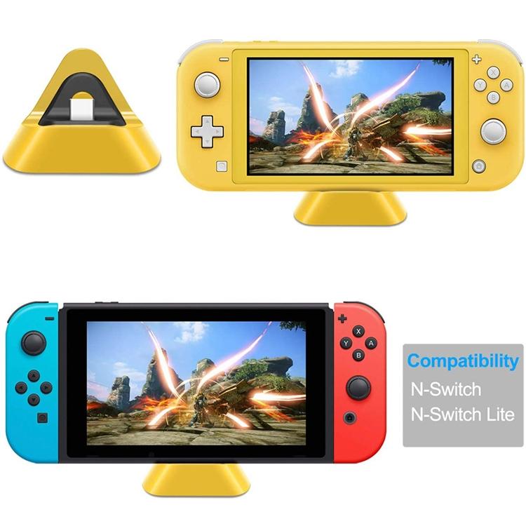 NNEDSZ 2-Pack Portable Triangle Charger For Nintendo Switch / Lite - Coral Red